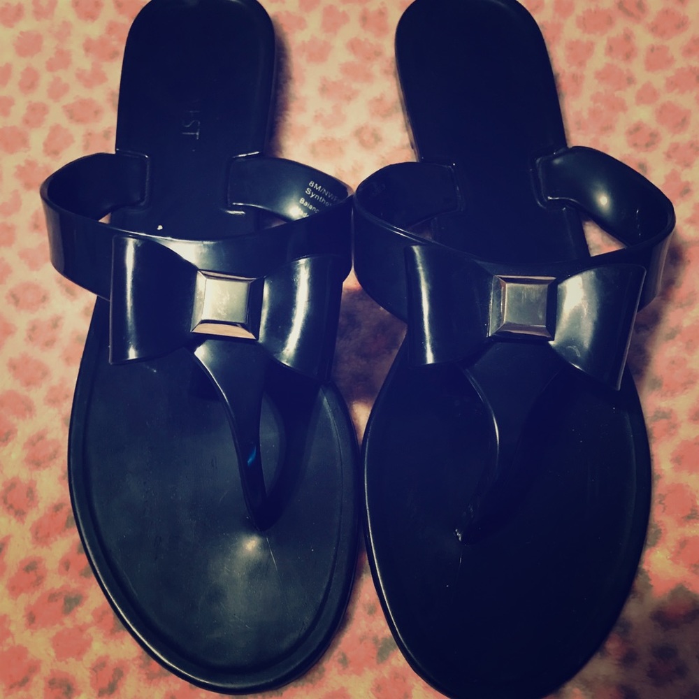 Nine West Synthetic Black Sandals